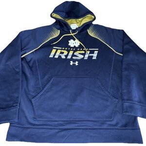Under Armour Notre Dame Fighting Irish Tie-Up Hoodie Sweatshirt